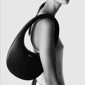 Coperni Black Oval Handle Shoulder Bag